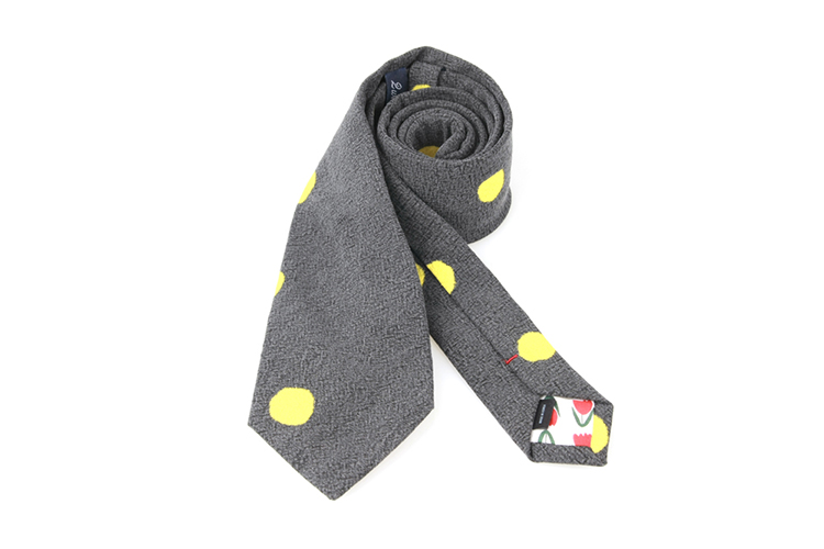 yellow dot necktie (one color)