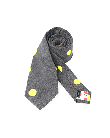 yellow dot necktie (one color)