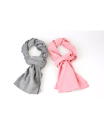linen stripe scarf (2 color)