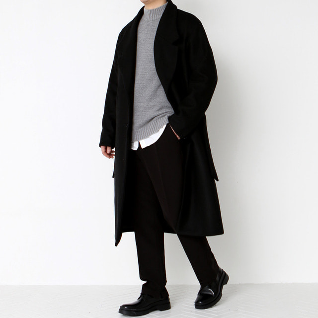 Maro robe coat  (black)