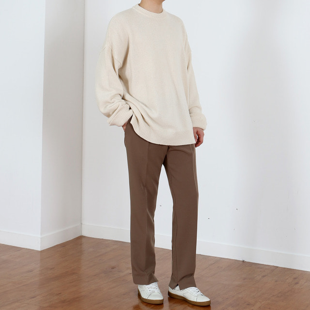 Semi wide pants (2color)